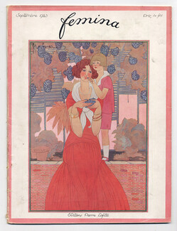 Femina 1923 Septembre, Georges Lepape, Sem, Dolly Sisters