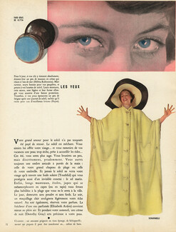 Schiaparelli 1949 Peignoir en tissu éponge jaune, Bathrobe