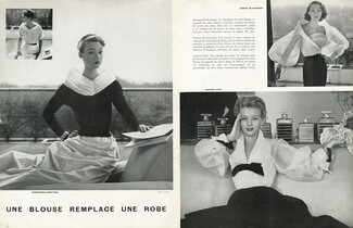 Schiaparelli 1952 Jacques Fath, Givenchy, Blouses, 3 pages