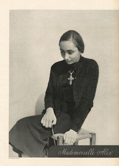 Mademoiselle Alix 1938 Portrait, Photo George Hoyningen-Huene