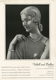 Udall and Ballou (Jewels) 1931 Necklace, Bracelet, Art Deco