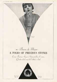Cartier 1927 "Precious Stones" Bracelet, Orloff Diamond