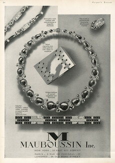 Mauboussin 1930 Clip-watch, Necklace, Bracelet, Cigarette Case