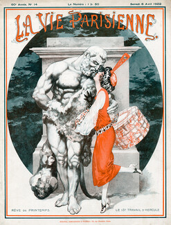 Hérouard 1922 Le 13ème Travail d'Hercule, La Vie Parisienne Cover