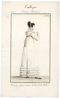 Le Journal des Dames et des Modes 1817 Costume Parisien N°1656 Horace Vernet