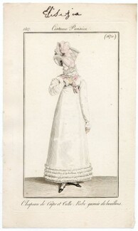 Le Journal des Dames et des Modes 1817 Costume Parisien N°1670 Horace Vernet