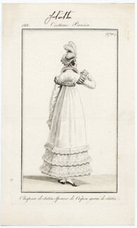 Le Journal des Dames et des Modes 1818 Costume Parisien N°1711