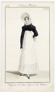 Le Journal des Dames et des Modes 1818Costume Parisien N°1718