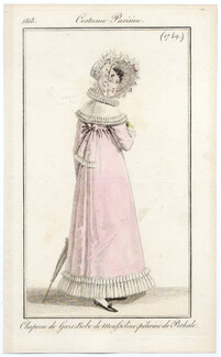Le Journal des Dames et des Modes 1818 Costume Parisien N°1749