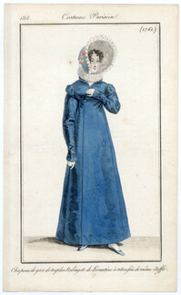 Le Journal des Dames et des Modes 1818 Costume Parisien N°1761