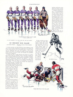 Le Hockey sur Glace, 1932 - Paul Ordner Ice Hockey, Texte par Gabriel Hanot, 3 pages