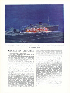 Navires en Uniforme, 1940 - Albert Sebille Paquebot neutre, Ocean Liners, Texte par Georges G.-Toudouze