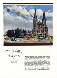 Cathédrales Vivantes, 1940 - Serge Ivanoff, Texte par Marcelle-Maurette, 8 pages