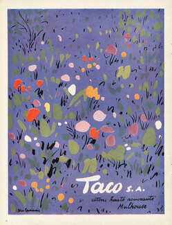 Taco (Fabric) 1948 Flower, Blas Canovas