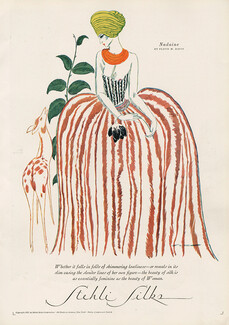 Stehli Silks (Fabric) 1927 Nadaine by Floyd M. Davis