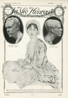 Etienne Drian 1912 Sultane, Mrs Julien Ochsé, Buste de Drian