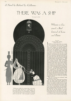 There Was A Ship, 1930 - Erté A Novel By Richard Le Gallienne, Calliope, 2 pages