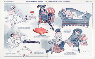 Fabiano 1913 Indiscrétions d'oreillers, confidences de coussins, Lingerie