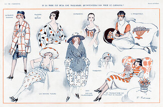 Fabiano 1919 Mascarade Fashion, l'écossais, Plumage et Ramage, Chinoiserie...