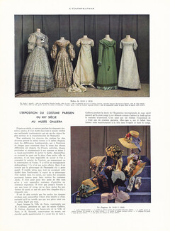 L'exposition du Costume Parisien du XIXe siècle au Musée Galliera, 1937 - Costumes, Texte par L. C., 4 pages