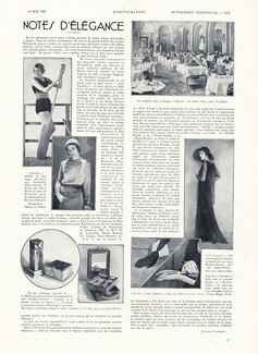 Notes d'Élégance, 1931 - Hermès, Millot, Hotel Ritz Paris, Agnès-Drecoll, Jouvin, Text by Juliette Lancret