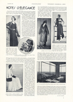 Notes d'Élégance, 1931 - Goupy, Hermès, Marcel Rochas, Texte par Juliette Lancret