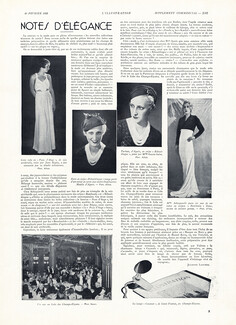 Notes d'Élégance, 1932 - Mrs Schiaparelli Bamboula Evening Gown, Photo D'Ora, Texte par Juliette Lancret