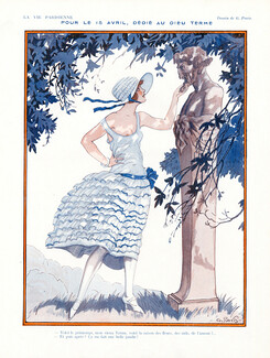 Georges Pavis 1923 Dieu Terme, Mythologie, Elegant Topless