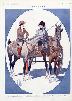 Louis Vallet 1920 ''Au Coin du Bois'' Amazone, Horsewoman