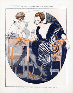 René Vincent 1917 ''Quand Les Femmes Seront Ministres'' Female Ministers