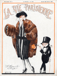 René Vincent 1921 "L'Homme à la Rose", Elegant Parisienne