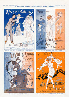 Vald'Es 1919 Affiches Electorales Posters