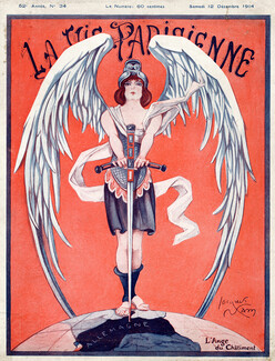 Jacques Nam 1914 L'Ange du Châtiment, La Vie Parisienne Cover