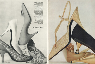 Christian Dior, Charles Jourdan, Bally, Ferragamo, Carel, Durer 1959 "Chaussures-Bijoux" Escarpins, Sandales, Jewels Shoes