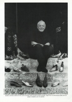 Roger Vivier - Un créateur à pied d'oeuvre, 1987 - Artist's Career, Photo by Erica Lennard, Texte par Dominique Paulvé, 6 pages
