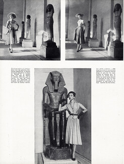 Paquin & Dessès 1952 Egyptian antiquity, The Louvre Museum