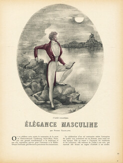 Élégance Masculine, 1948 - The Fashionable Man Dessins de Georges Lepape, Texte par Pierre Chanlaine, 4 pages