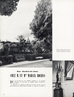 Chez M. et Mme Marcel Rochas, 1948 - Rue Barbet-de-Jouy, Photos Rhys Dorvyne, Text by Lise Deharme, 5 pages