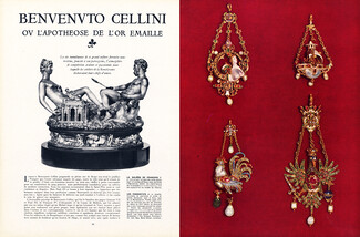 Benvenuto Cellini ou l'apothéose de l'or émaillé, 1953 - Orfèvrerie, 7 pages
