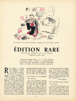 Édition Rare, 1951 - Maurice Van Moppès, Text by A. A. Milne, 4 pages