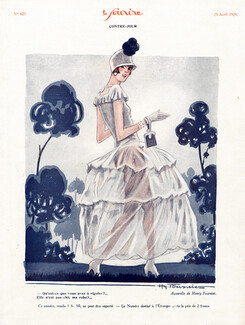 Henry Fournier 1929 Contre-jour, Transparent dress