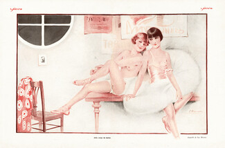 Suzanne Meunier 1929 "Joli Corps de Ballet" Topless Ballerinas