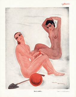 Sacha Zaliouk 1929 Sur le sable, Nudism