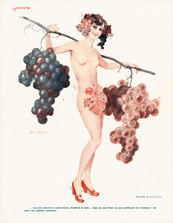 Léo Fontan 1929 Grapes, White vs Red