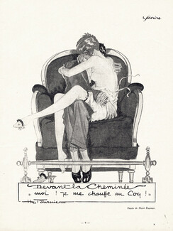 Henry Fournier 1929 "Je me chauffe au coq"