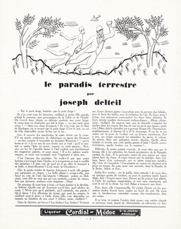 Le Paradis Terrestre, 1929 - Touchagues, Texte par Joseph Delteil