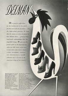 Delman (Shoes) 1940 Bobri, Cockerel
