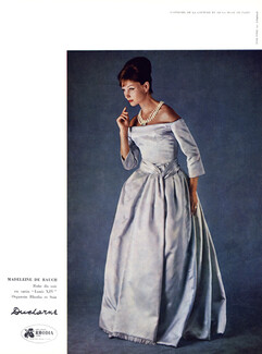 Madeleine De Rauch 1959 Evening Dress, Ducharne, Photo Sabine Weiss