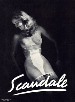 Scandale (Lingerie) 1948 Girdle, Photo Deval