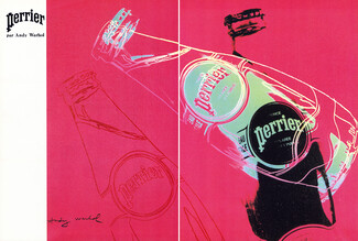 Perrier 1984 Advert by Andy Warhol, Pop Art